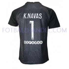 Herre Fotballdrakter Keeper Paris Saint-Germain Keylor Navas 1 Borte 2020-21 Kortermet